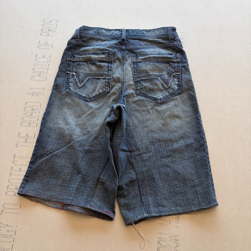 Y2K Baggy Paint‎ Splattered Denim Shorts Jorts